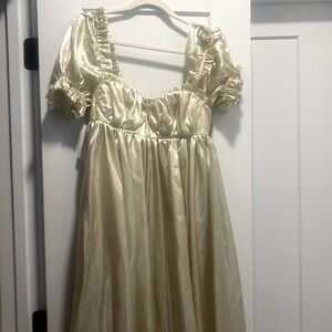 NWT Selkie Seashell Gown in Gold